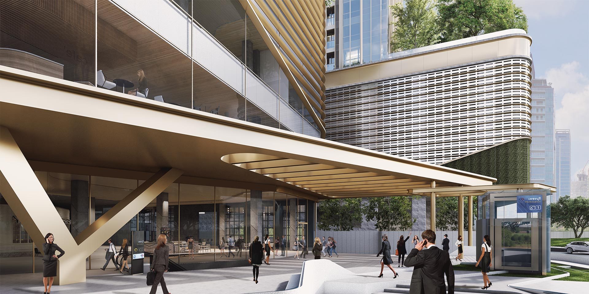  อาคารสํานักงานให้เช่า ออฟฟิศให้เช่า สุขุมวิท อโศก  อาคารสิงห์ คอมเพล็กซ์ SINGHA COMPLEX 