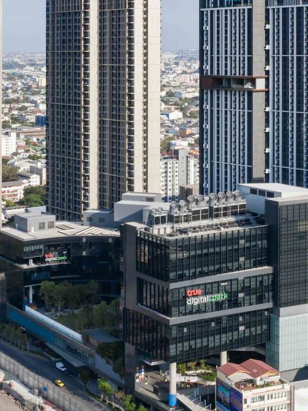  อาคารสํานักงานให้เช่า ออฟฟิศให้เช่า สุขุมวิท อุดุมสุข บางนา อาคารทรู ดิจิทัล พาร์ค True Digital Park East and West 